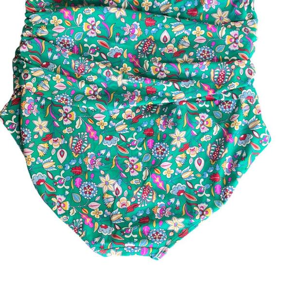 New BODEN Levanzo Halter Ruched One-Piece‎ Swimsuit in Sapling Floral Sz US16-18 - Picture 7 of 10